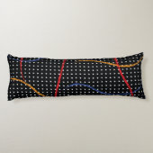 Retro Paint Spritzer und Punkte Seitenschläferkissen (Rückseite)