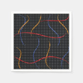 Retro Paint Spritzer und Punkte Serviette (Vorderseite)