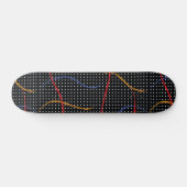 Retro Paint Spritzer und Punkte Skateboard (Horizontal)