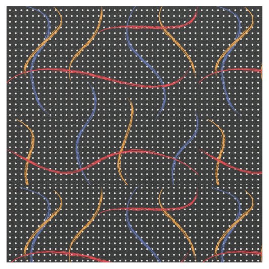 Retro Paint Spritzer und Punkte Stoff (Nahaufnahme)