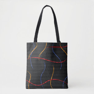 Retro Paint Spritzer und Punkte Tasche