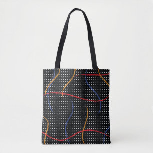 Retro Paint Spritzer und Punkte Tasche