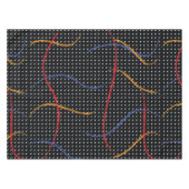 Retro Paint Spritzer und Punkte Tischdecke (Vorderseite (Horizontal))