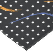 Retro Paint Spritzer und Punkte Tischdecke (Schrägansicht)