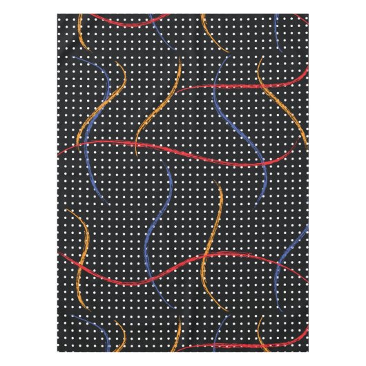 Retro Paint Spritzer und Punkte Tischdecke (Vorderseite)