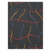 Retro Paint Spritzer und Punkte Tischdecke (Vorderseite)