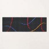 Retro Paint Spritzer und Punkte Yogamatte (Vorderseite (Horizontal))