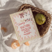 Retro Painted Bow Hallo 21 Foto Geburtstag Einladung