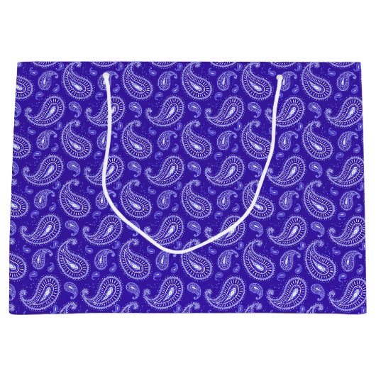 Retro Paisley Bandanna/Bandana Große Geschenktüte (Vorderseite)