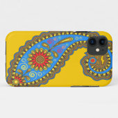 Retro Paisley Case-Mate iPhone Hülle (Rückseite (Horizontal))