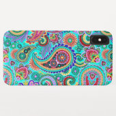 Retro Paisley Case-Mate iPhone Hülle (Rückseite (Horizontal))