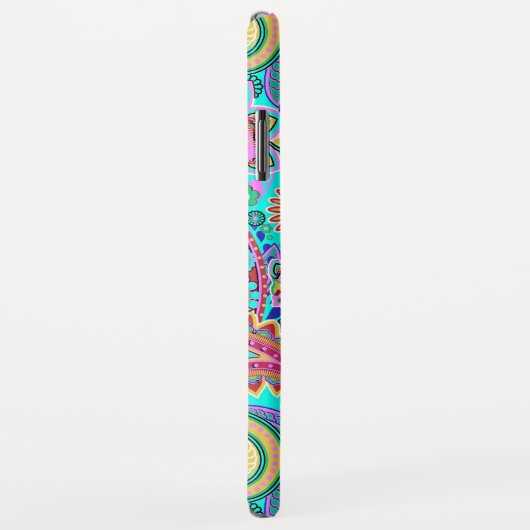 Retro Paisley Case-Mate iPhone Hülle (Hinten/Rechts)