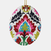 Retro Paisley Floral Keramik Ornament (Rechts)