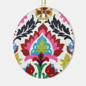 Retro Paisley Floral Keramik Ornament (Links)