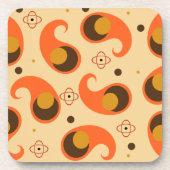 Retro Paisley Getränkeuntersetzer (Vorderseite)