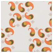 Retro Paisley-Gewebe Stoff (Nahaufnahme)