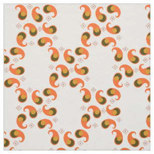 Retro Paisley-Gewebe Stoff