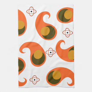 Retro Paisley Küchenhandtuch Geschirrtuch