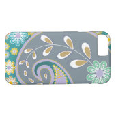 Retro-Paisley-Motiv Case-Mate iPhone Hülle (Rückseite (Horizontal))