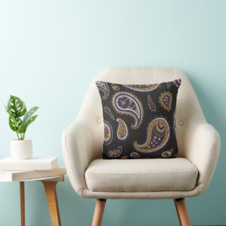 Retro-Paisley-Muster Kissen