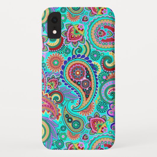Retro Paisley Pattern Case-Mate iPhone Hülle (Rückseite)