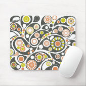 Retro Paisley Pattern Mousepad (Mit Mouse)