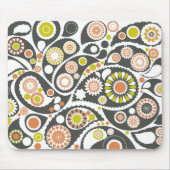 Retro Paisley Pattern Mousepad (Vorne)
