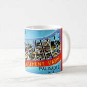 Retro Palisades Vergnügungspark Kaffeetasse (VorderseiteRechts)
