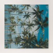 Retro Palm Ocean Silhouette Puzzle (Horizontal)