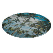 Retro Palm Ocean Silhouette Schneidebrett (Ecke)