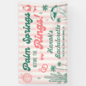 Retro Palm Spring Bachelorette Empfang Banner (Vertikal)