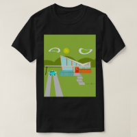 Retro Palm- Springhaus-T - Shirt