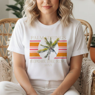 Retro Palm Springs Before the Ring Junggesellinnen Tri-Blend Shirt