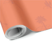 Retro Palm Springs Cactus in Earthy Colors Geschenkpapier (Rolleneckpunkt)