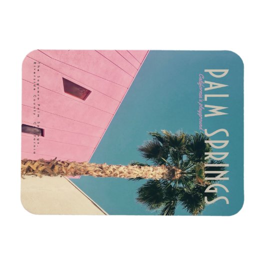 Retro Palm Springs Flexible Magnet (Horizontal)