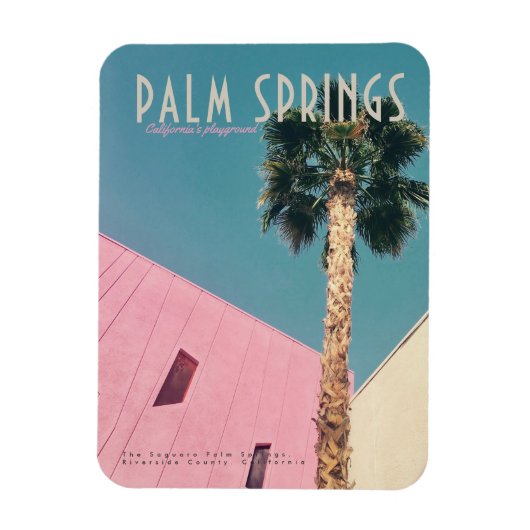 Retro Palm Springs Flexible Magnet (Vertikal)