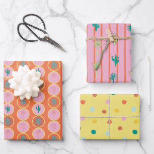 Retro Palm Springs Geschenkpapier-Set 2 Geschenkpapier Set