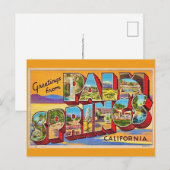 Retro Palm Springs Greeting Postcard Postkarte (Vorne/Hinten)