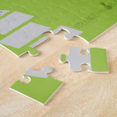 Retro Palm Springs-Haus-Puzzlespiel Puzzle (Seite)