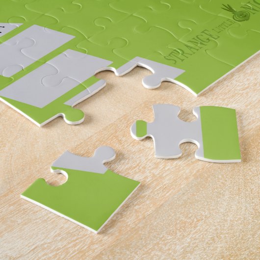 Retro Palm Springs-Haus-Puzzlespiel Puzzle (Seite)