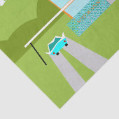 Retro Palm Springs-Haus-Seidenpapier Seidenpapier (Ausschnitt)