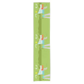 Retro Palm Springs-Haus-Tabellen-Läufer Kurzer Tischläufer (Vorderseite)