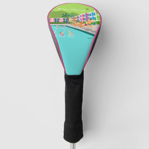 Retro Palm Springs Hotel Golf Head Cover Headcover
