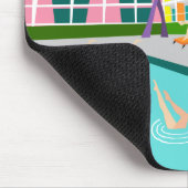 Retro Palm Springs Hotel Mousepad (Ecke)