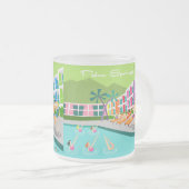 Retro Palm Springs Hotel Tasse (VorderseiteRechts)