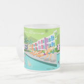 Retro Palm Springs Hotel Tasse (Vorderseite Links)