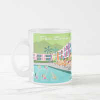 Retro Palm Springs Hotel Tasse
