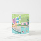 Retro Palm Springs Hotel Tasse (Mittel)