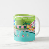 Retro Palm Springs Hotel Tasse (VorderseiteRechts)