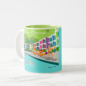 Retro Palm Springs Hotel Tasse (Vorderseite Links)